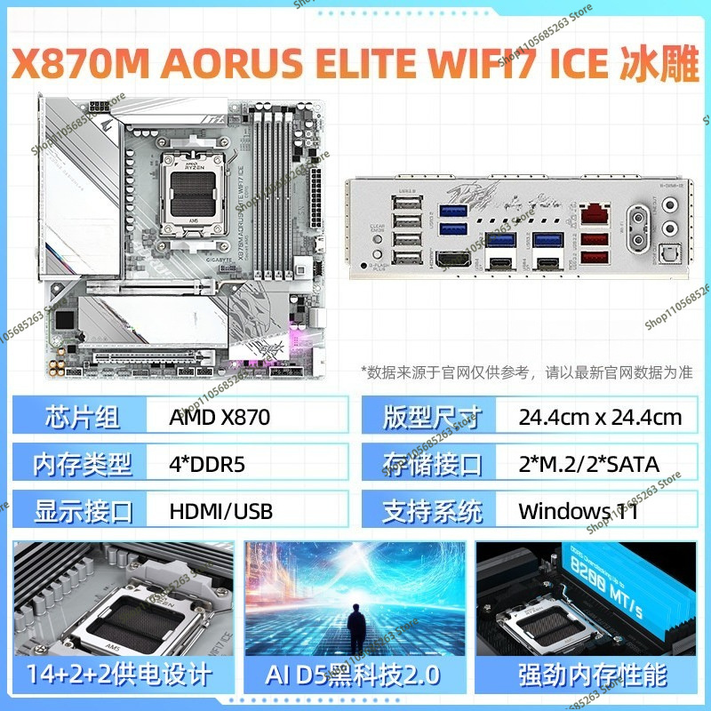 Płyta główna AM5 ATX White Ice – X870E Atx Motherboard recenzja i cena
