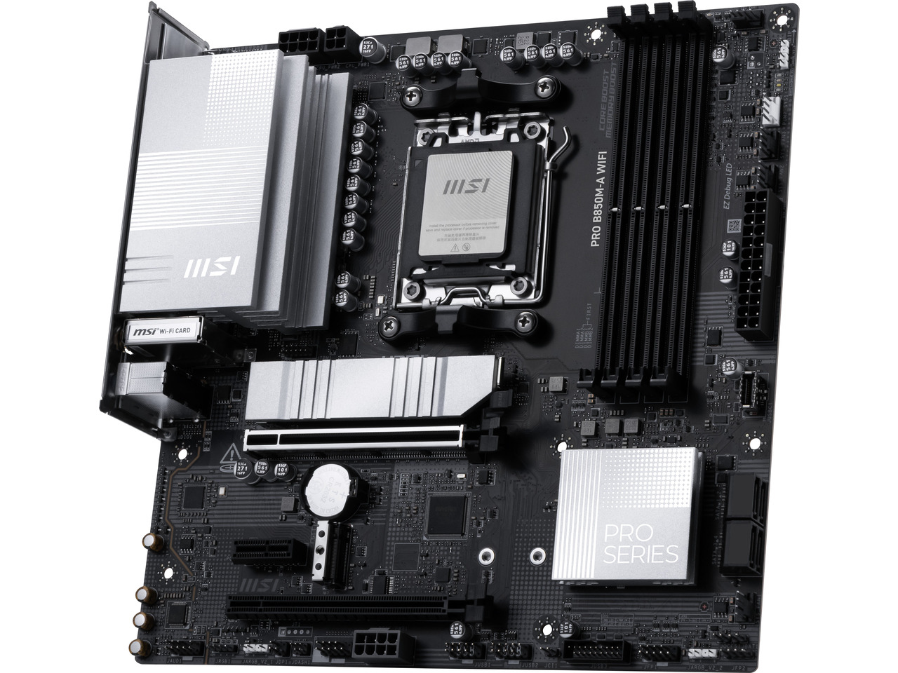 MSI PRO B850M-A WIFI AM5, Wi-F – Am5 Micro Atx Pcie 5.0 Motherboard recenzja i cena